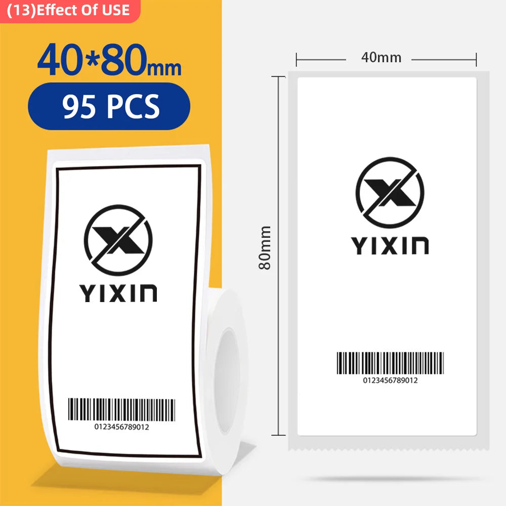 סרט הדבקה למדבקות לבנות 40/80